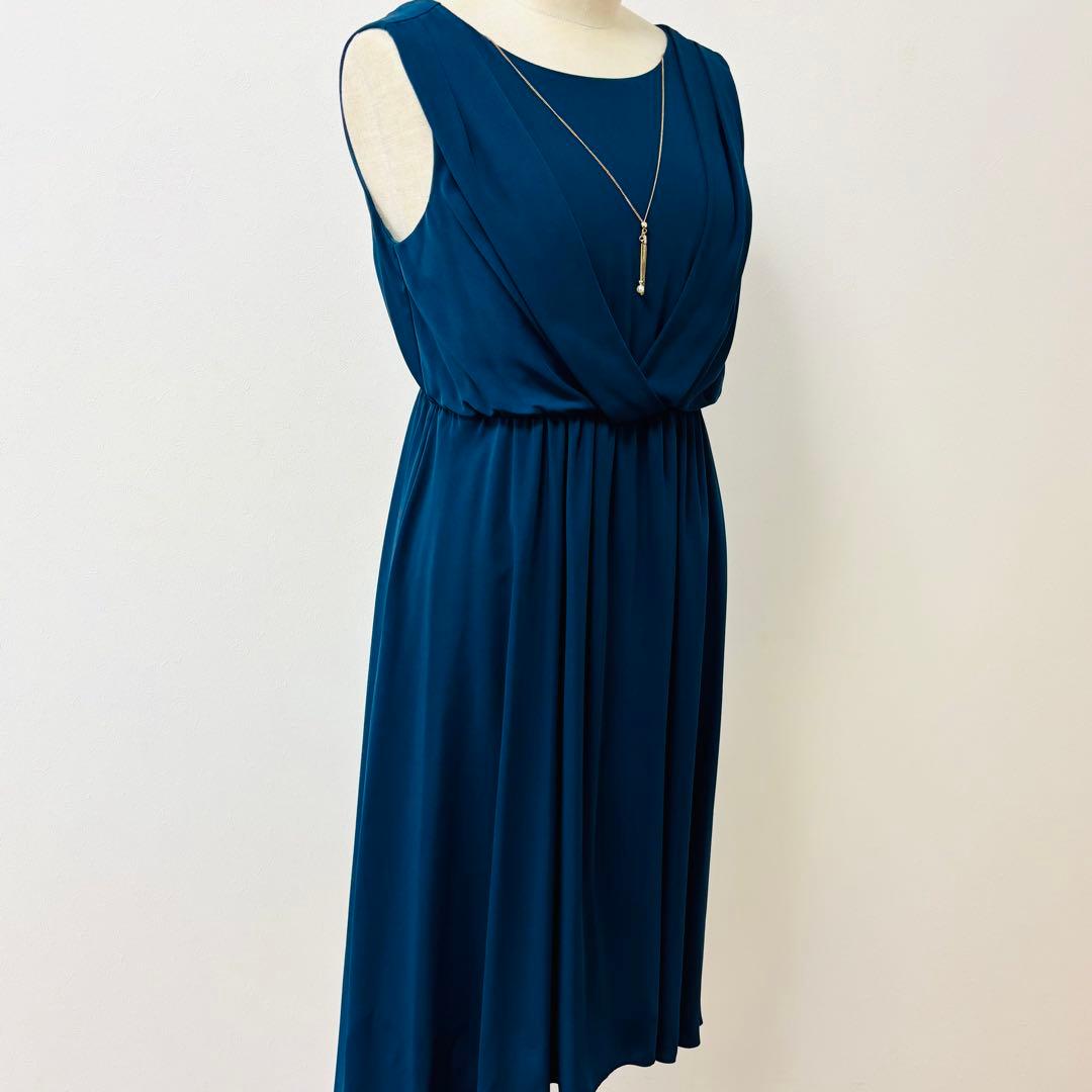 美品✨ROYAL PARTY ノースリーブドレス ブルーグリーン FREE — image 5