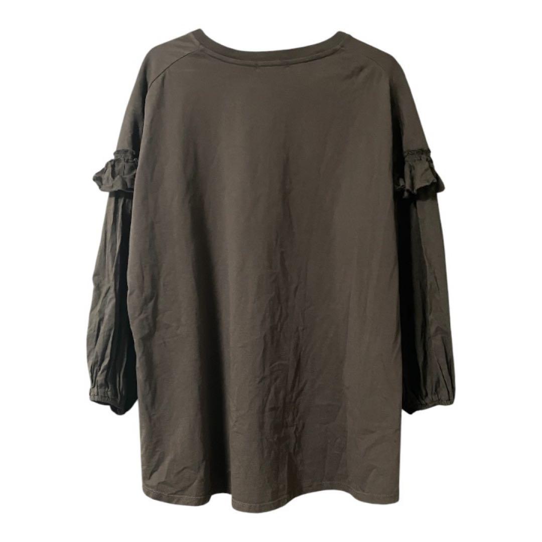 niko and... ニコアンド ブラウン 茶色 長袖Tシャツ M カットソー — image 2