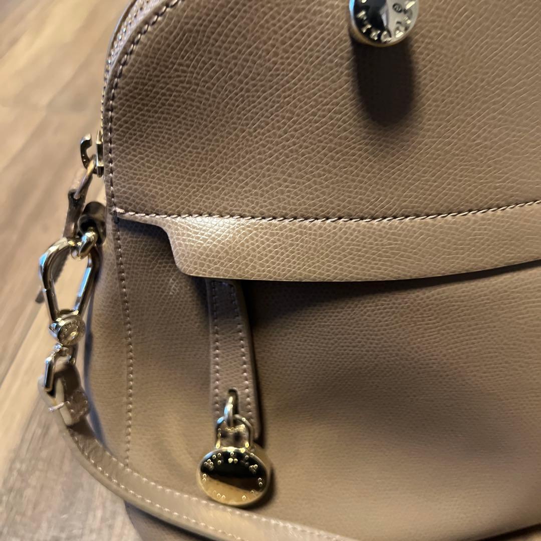 FURLA フルラ パイパー ハンドバッグ ショルダー付 グレージュ — image 2