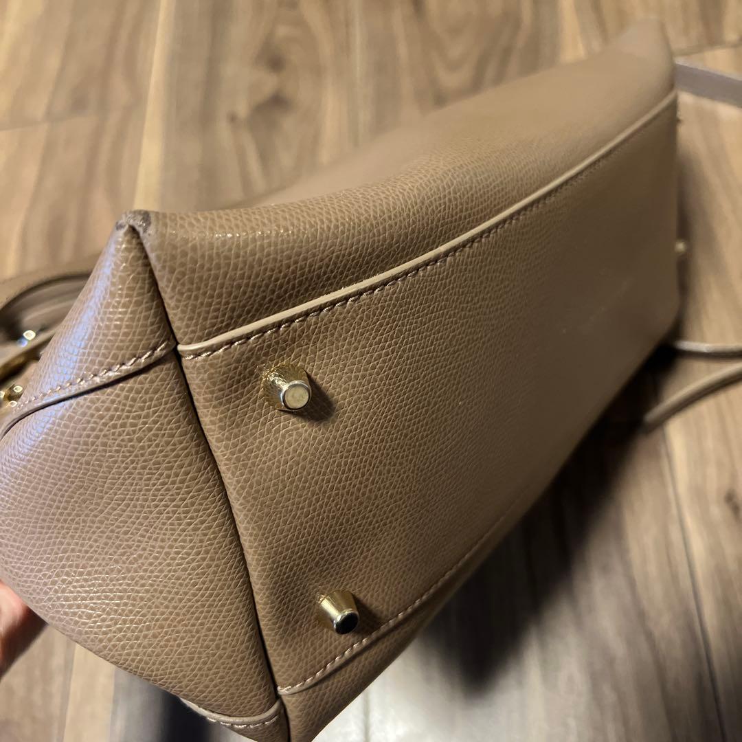 FURLA フルラ パイパー ハンドバッグ ショルダー付 グレージュ — image 4