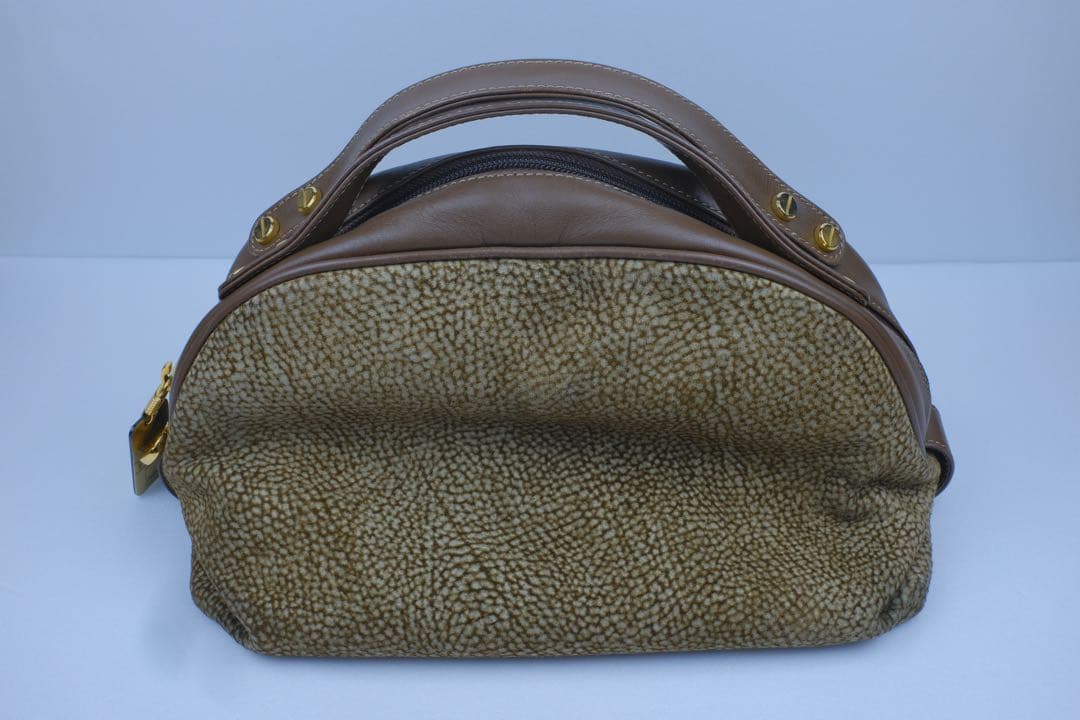 【極美品】BORBONESE　ボルボネーゼ ハンドバッグ　うずら柄 — image 2
