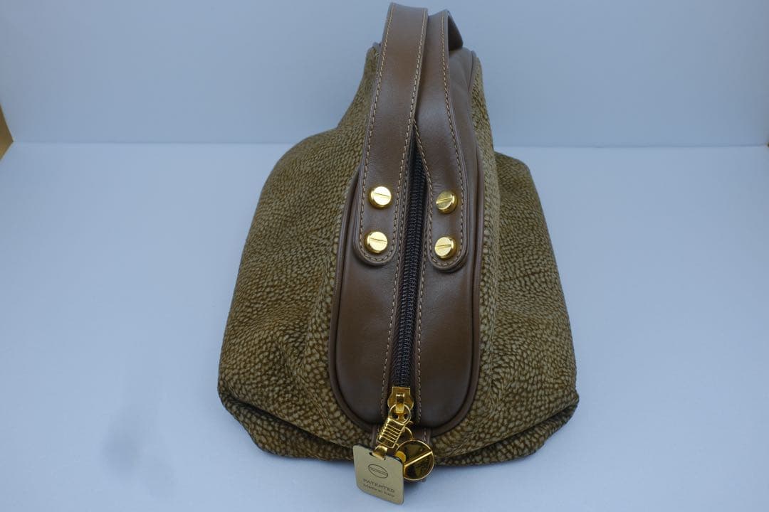 【極美品】BORBONESE　ボルボネーゼ ハンドバッグ　うずら柄 — image 3