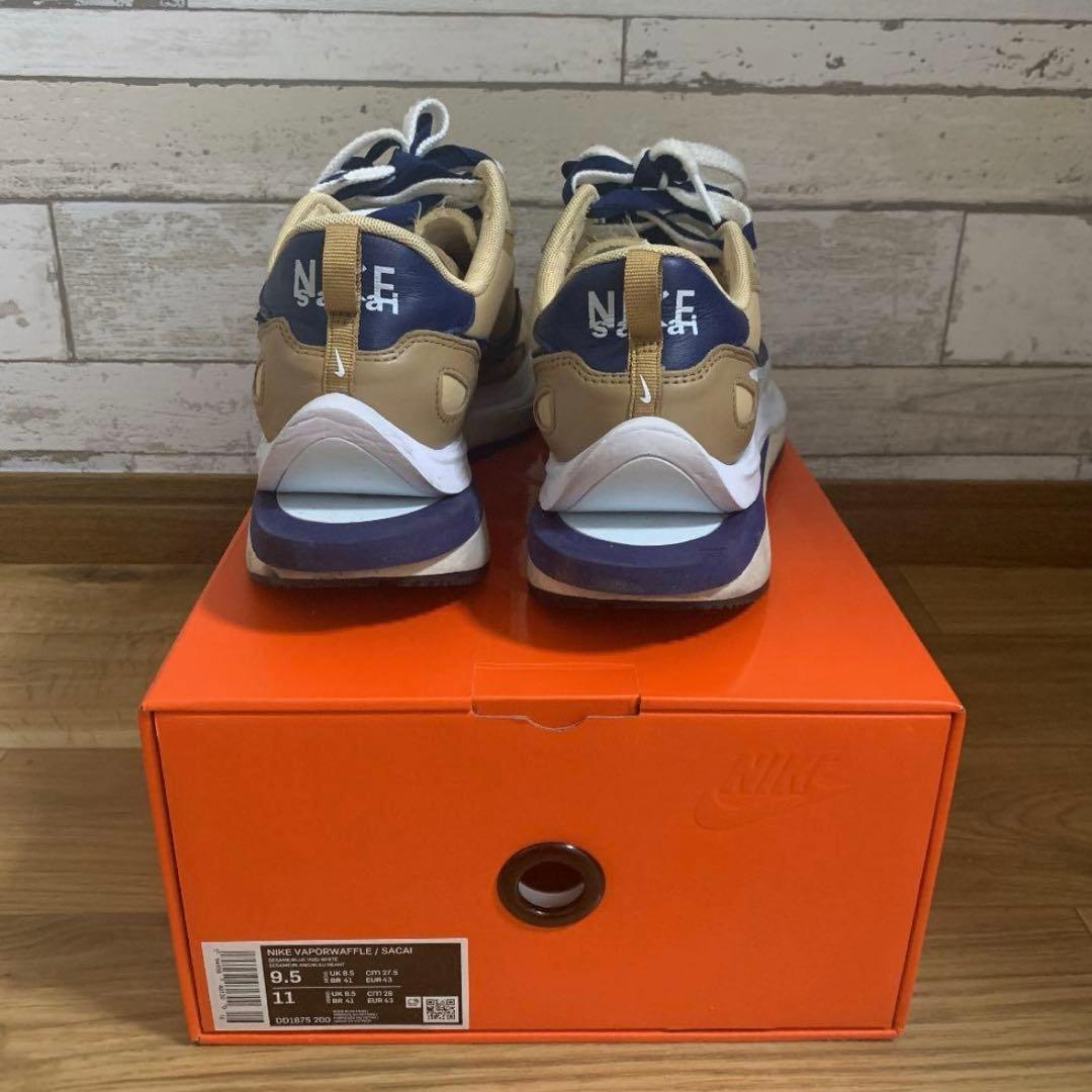 NIKE sacai ヴェイパーワッフル セサミ 27.5 — image 2