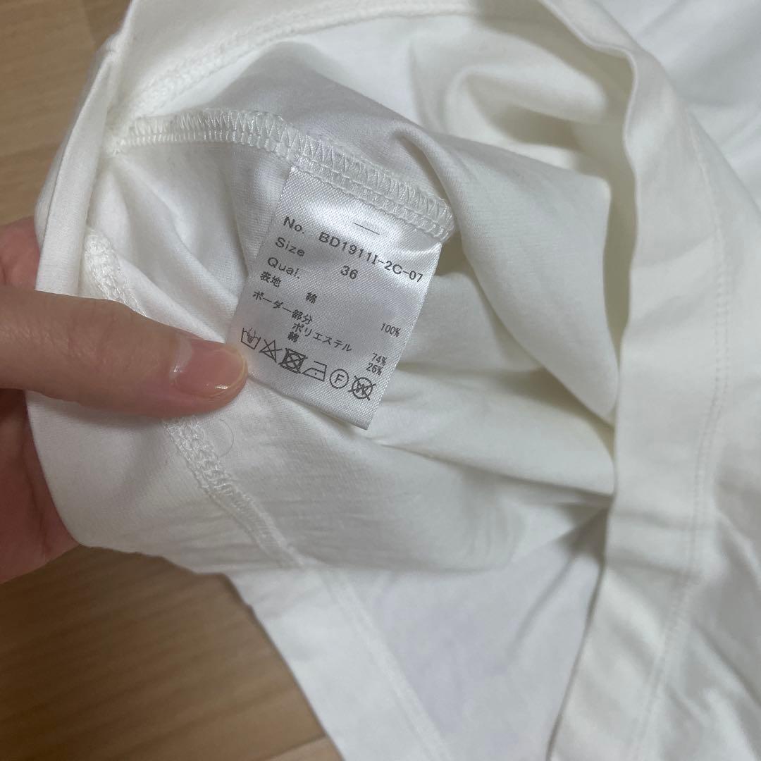 【美品】BORDERS at BALCONY 半袖Tシャツ フリル袖 — image 5