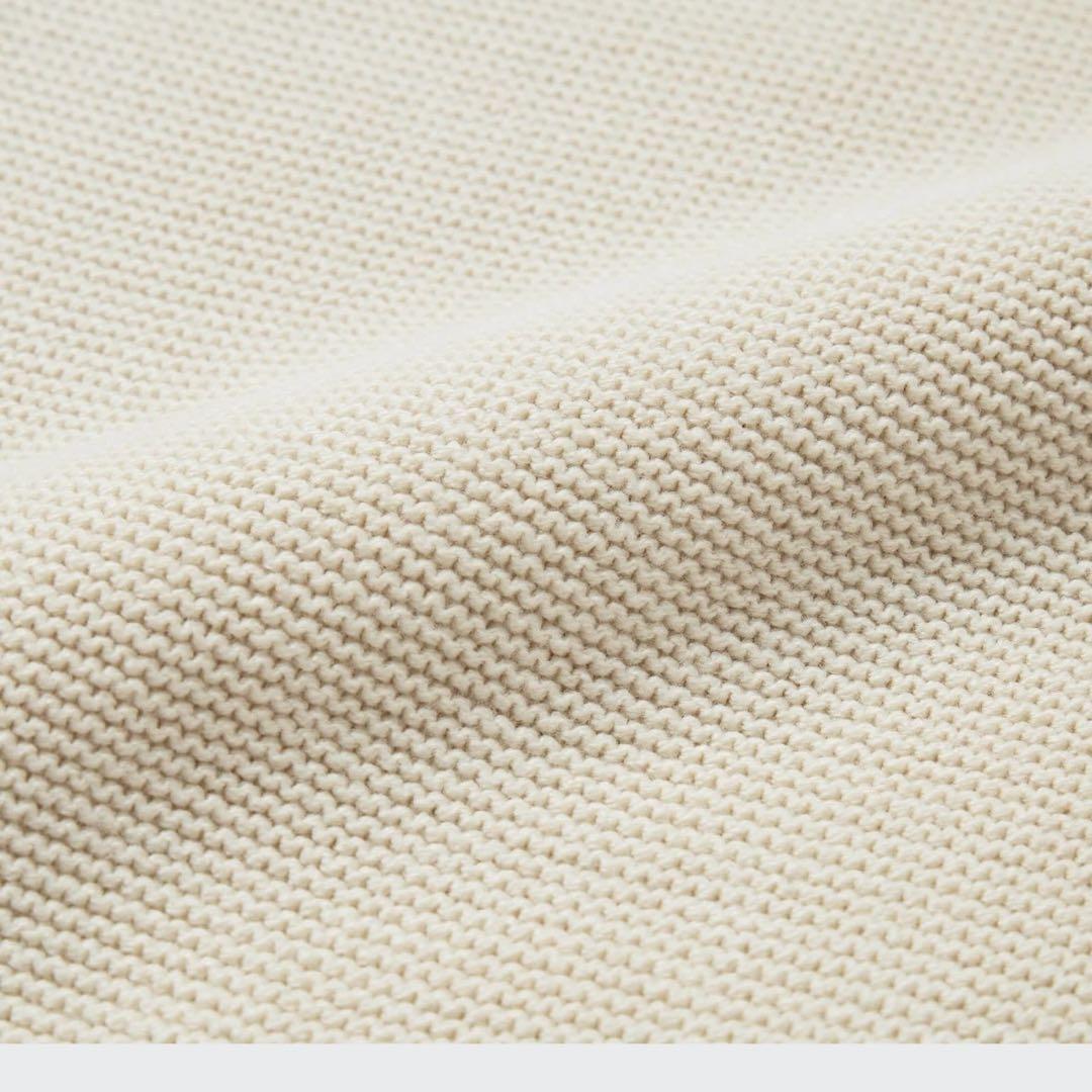 UNIQLO 3Dクルーネックセーター メンズ ユニセックス ナチュラル — image 3
