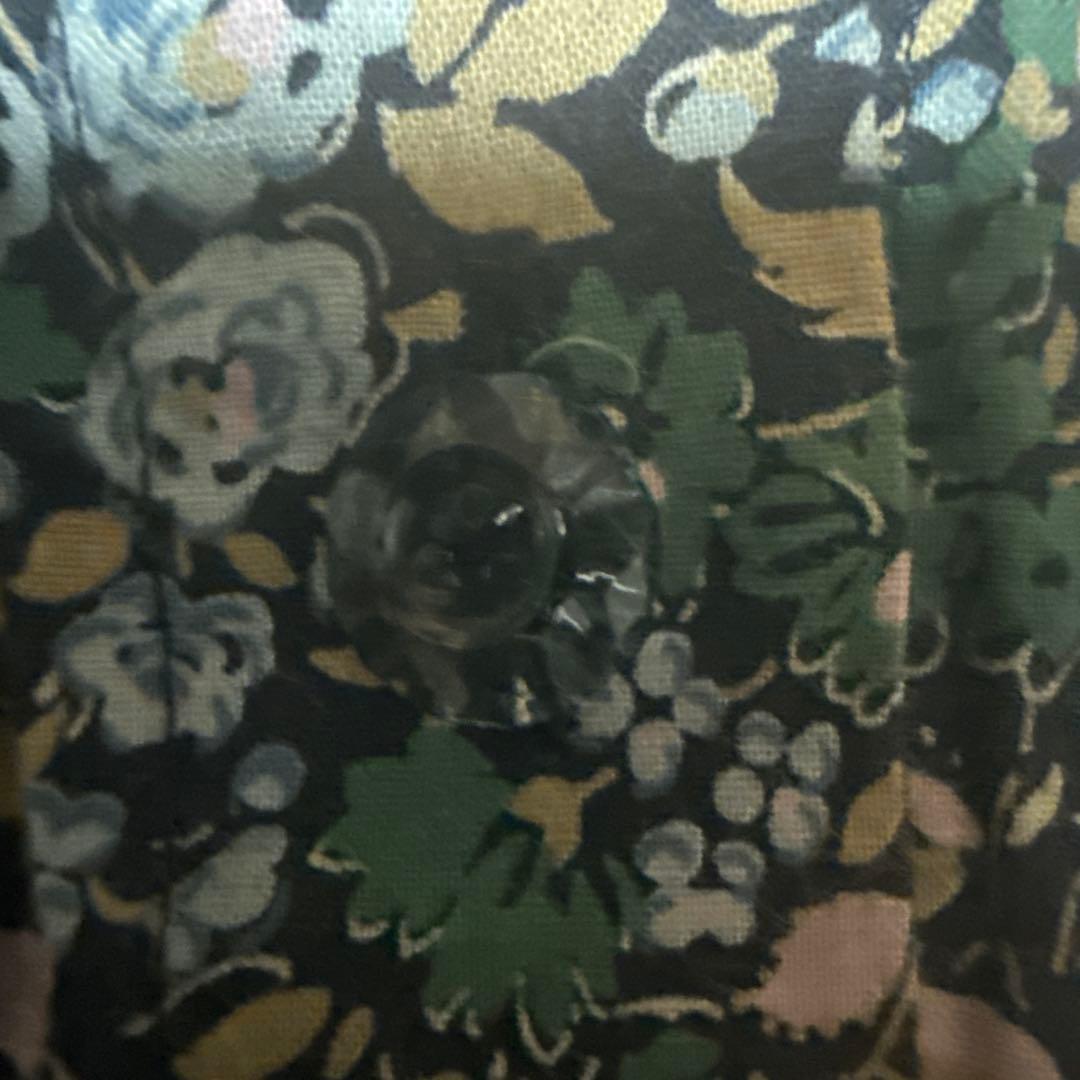 花柄 半袖シャツワンピース 膝下 — image 3