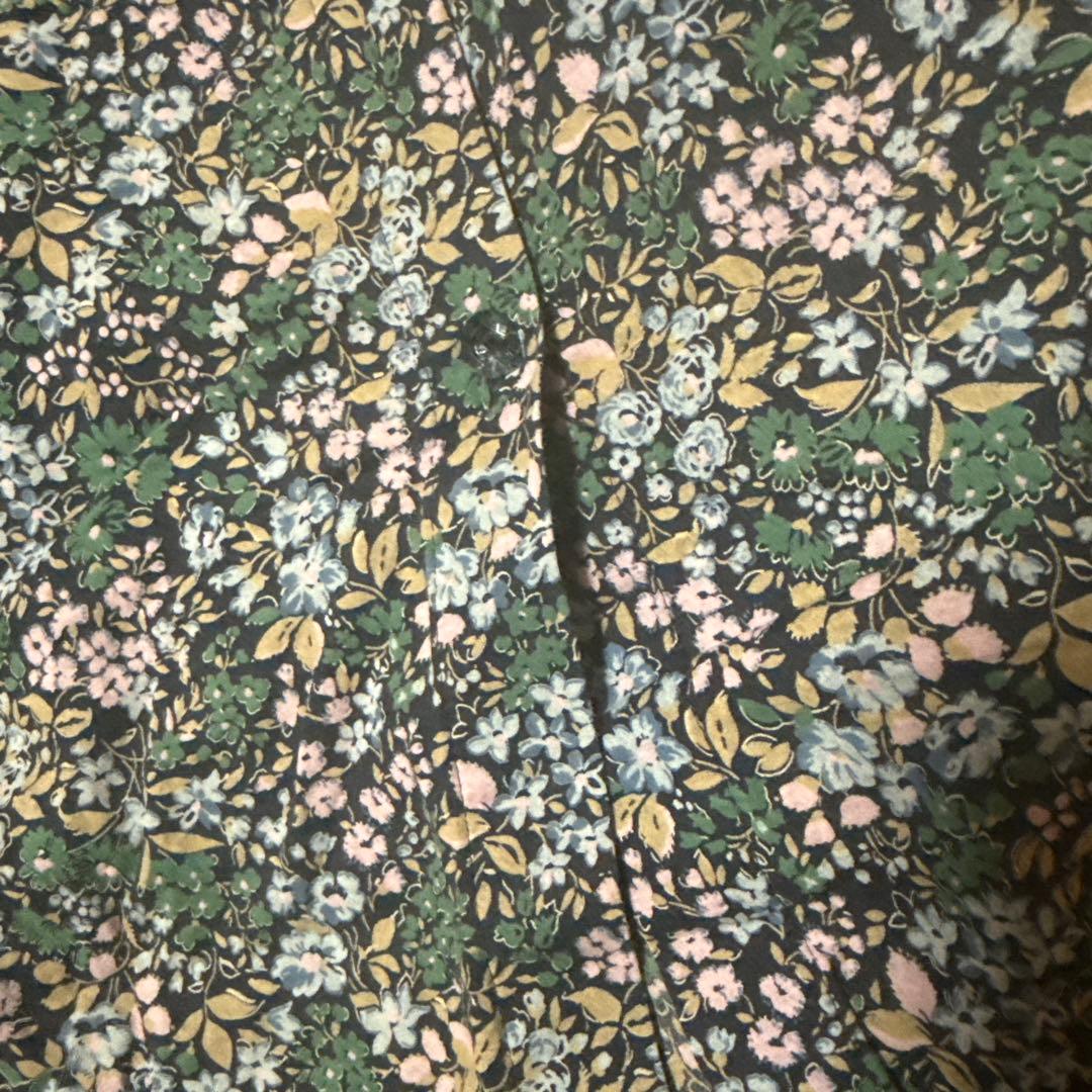 花柄 半袖シャツワンピース 膝下 — image 4