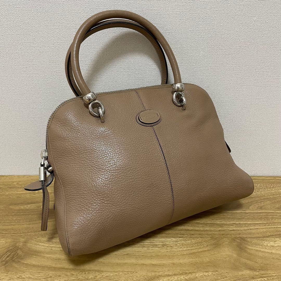 《美品》TOD’S （トッズ）レザー ハンドバッグ ベージュ系 — image 2