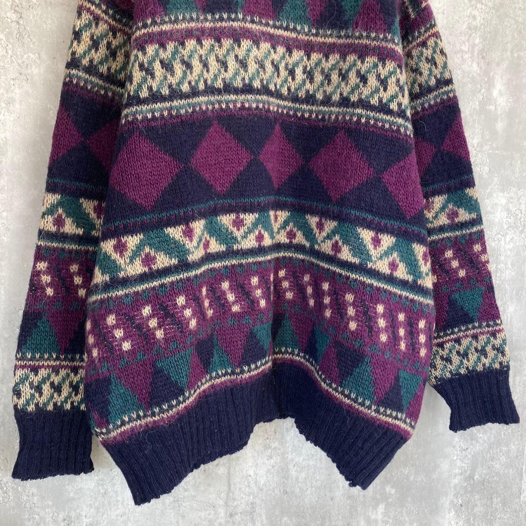 【アイスランド製】KATLA デザイン ウール ニット セーター メンズ 古着 — image 3
