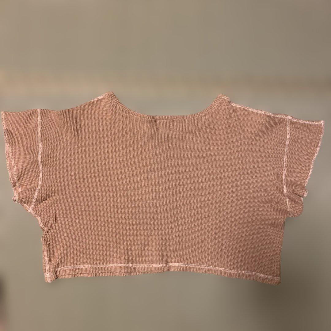 SeaRoomlynn ワッフル 半袖 Tシャツ ベージュ — image 2