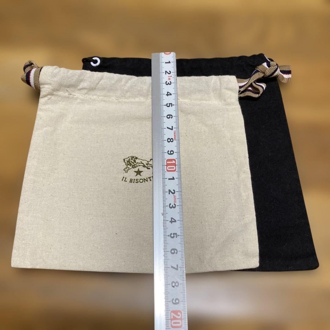 IL BISONTE 巾着袋 2枚セットと紙袋セット — image 3