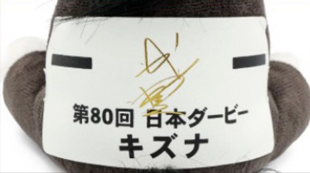 【即時OPP袋保管】　キズナ　アイドルホース　Sサイズ　武豊サイン入り — image 2