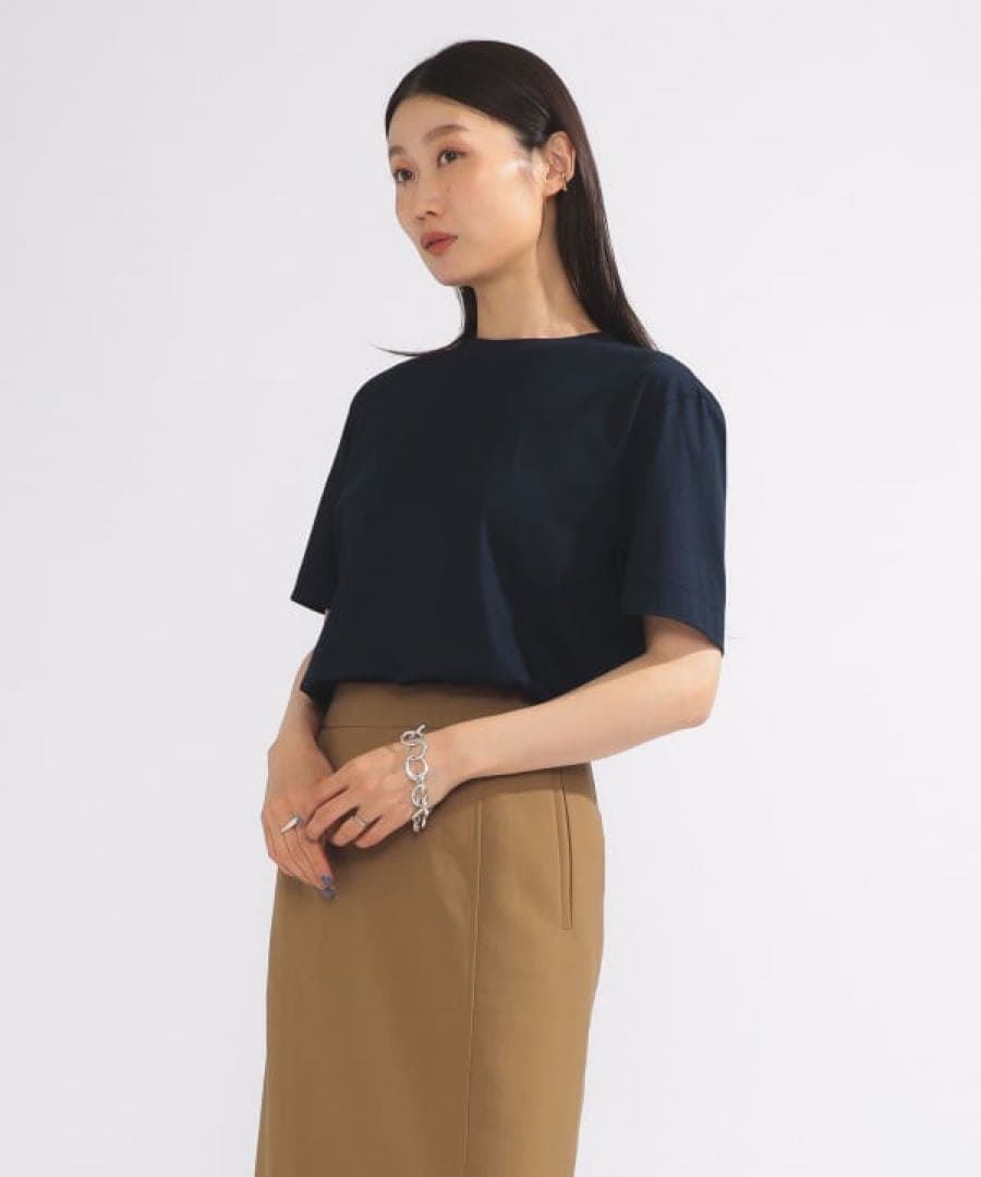 【美品】SLOANE コットン天竺 UV Tシャツ　ネイビー — image 2