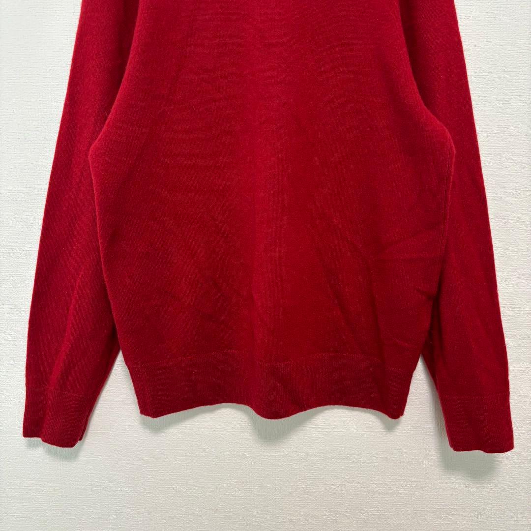 UNIQLO カシミヤ100% クルーネックニット 赤 Sサイズ　シンプル — image 5
