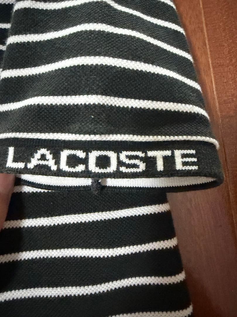 LACOSTE ラコステ ボーダー ポロシャツ サイズ2 — image 3