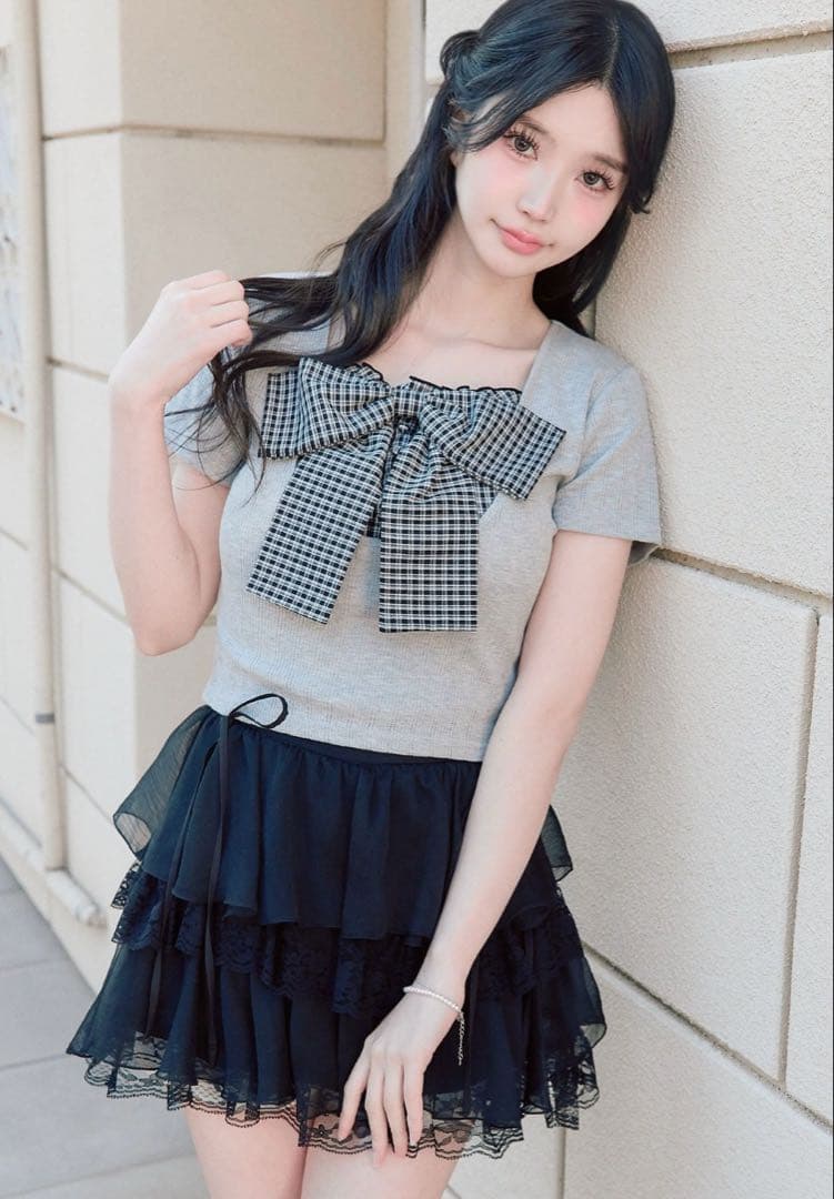OLIVE des OLIVE リボン映え半袖トップス — image 4