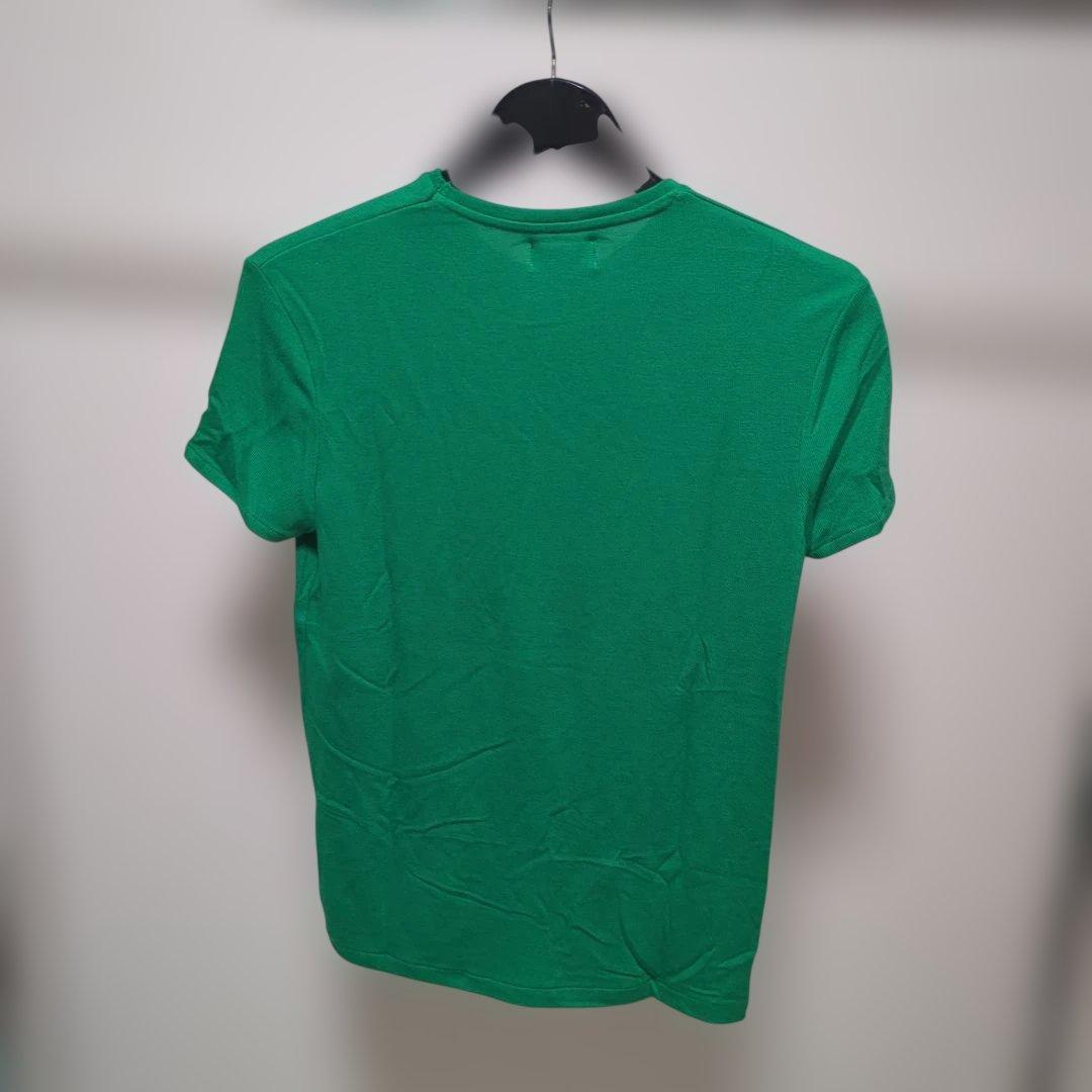 【新品】ZARA MAN グリーン クルーネック ニットセーター Tシャツ 春夏 — image 3