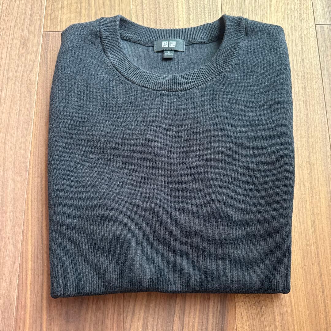美品 MEN ウォッシャブルミラノリブニットTシャツ S ブラック — image 2