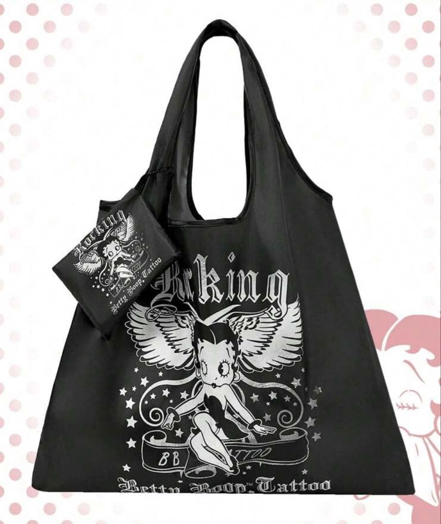 ベティ・ブープ Betty Boop ロック ショッピングバッグ エコバッグ — image 2