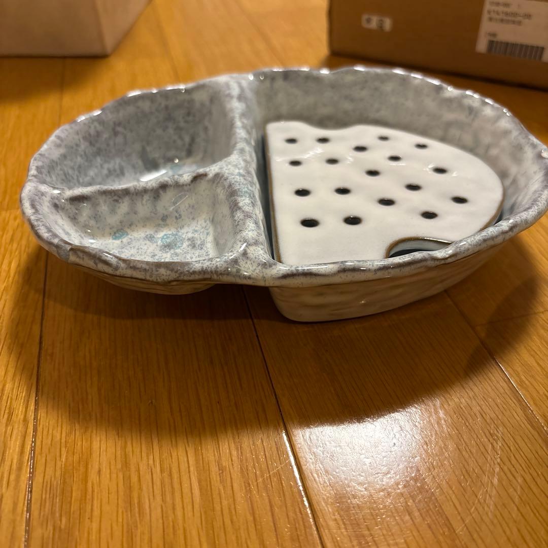 【新品未使用】萬古焼涼味皿 2枚組 千賀陶器 — image 2