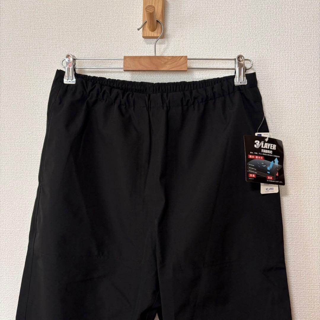 新品 GU メンズ M ブラック ジョガーパンツ　3レイヤーファブリック — image 2