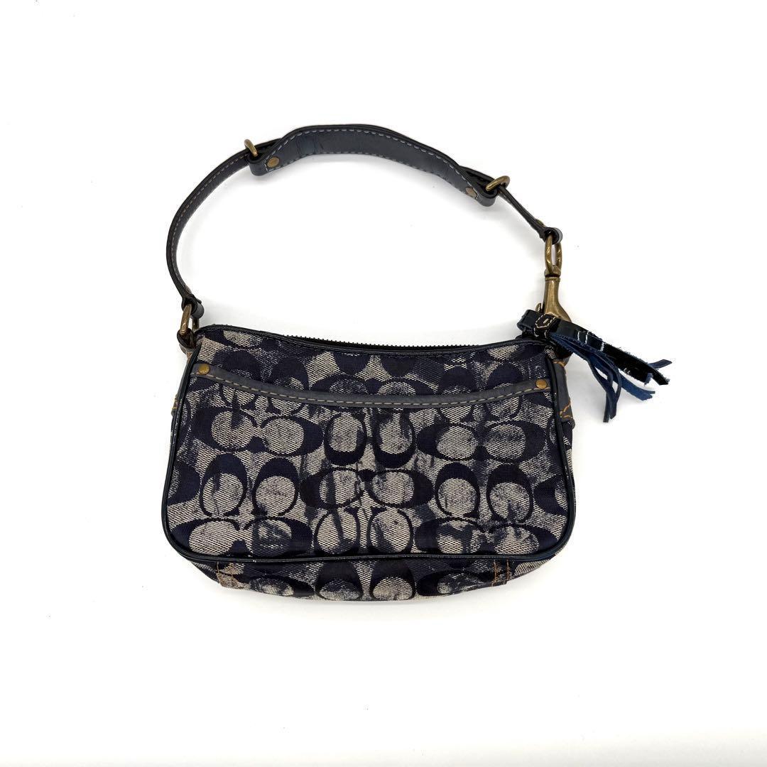 Coach Signature Denim Mini Bag Pouch — image 2