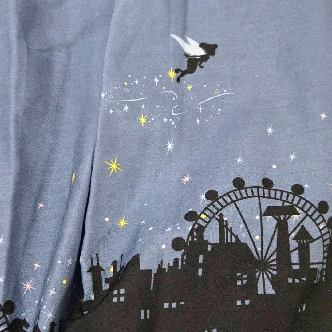 Disneyディズニー ピーターパン柄 ブルーフレアスカート 夜空 ウエストゴム — image 3