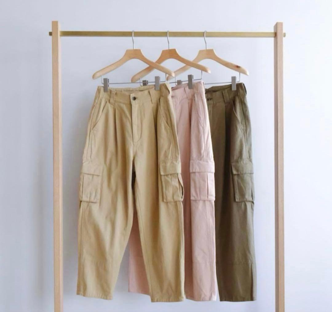 SeaRoomlynn Tuckボリュームテーパードカーゴパンツピンク S 美品 — image 3