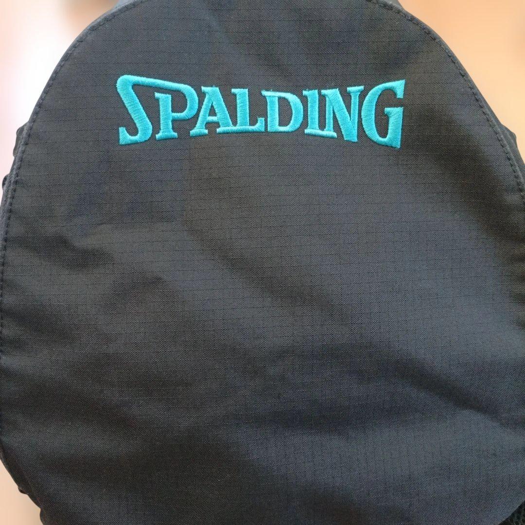 SPALDING バックパック ブラック×ターコイズ — image 2