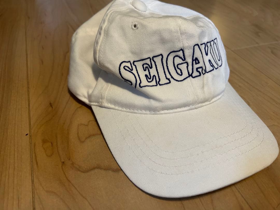 極稀少　テニスの王子様　SEIGAKU ロゴ 刺繍 キャップ ホワイト　激レア — image 2