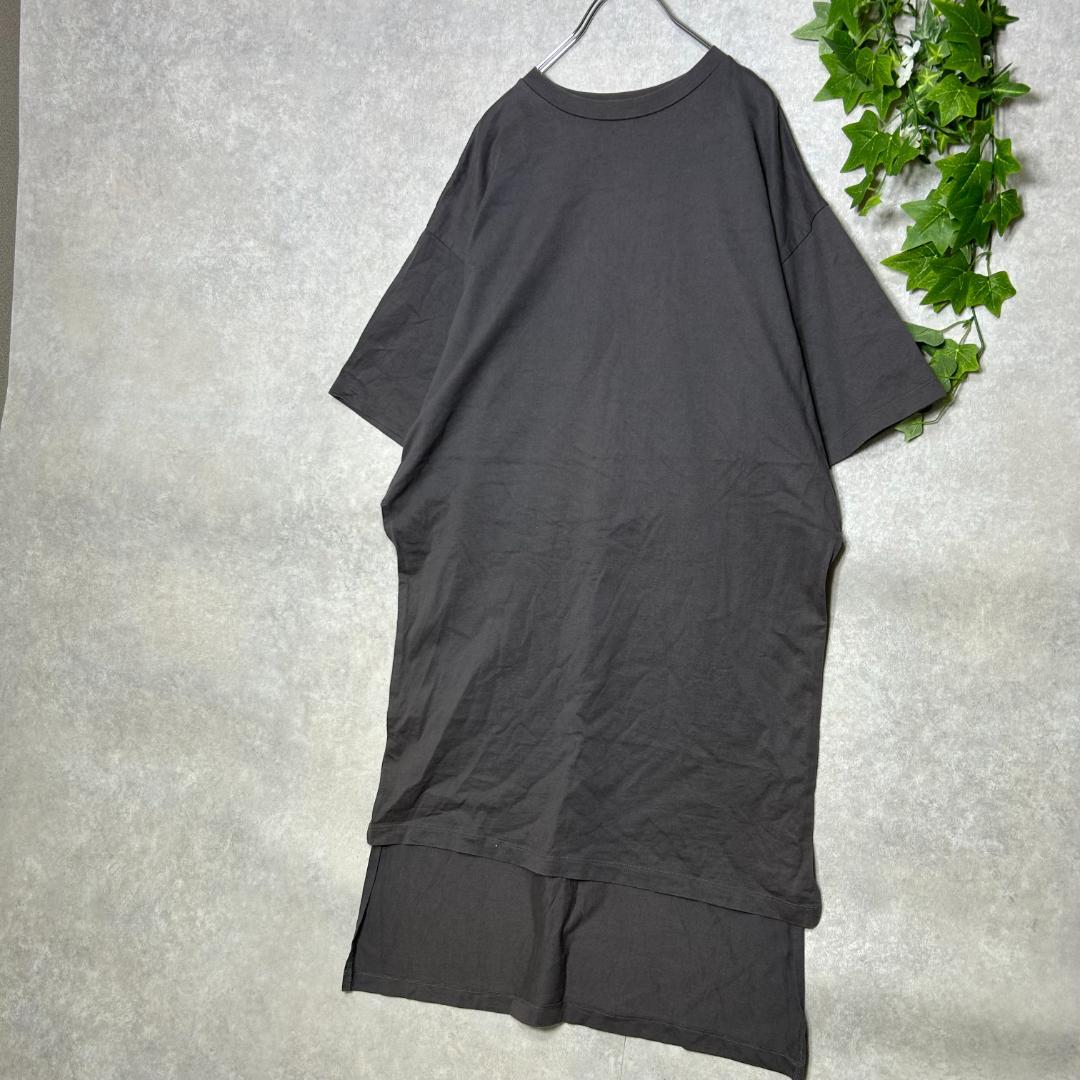 ジャーナルスタンダード　サイドスリットTシャツワンピース コットン100% F — image 4