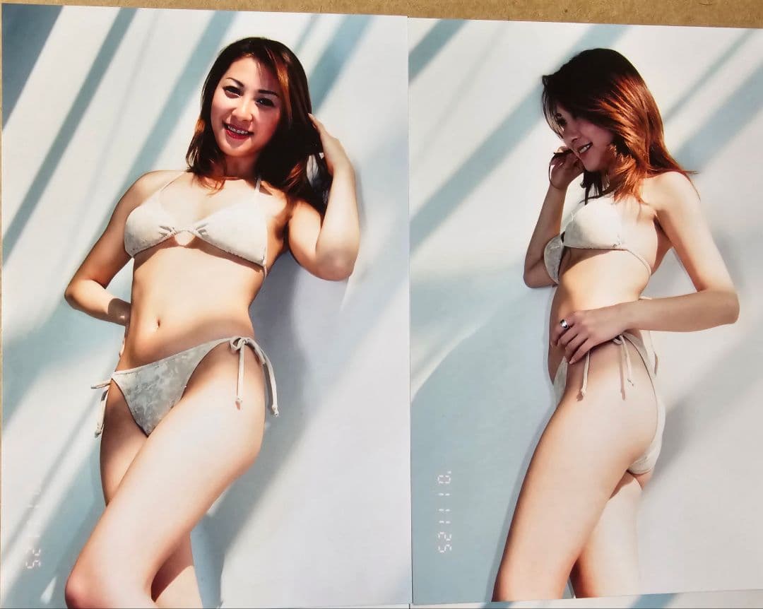 吉川ひとみ　生写真　6枚セット②レースクイーン(ハガキサイズ)水着（再） — image 2