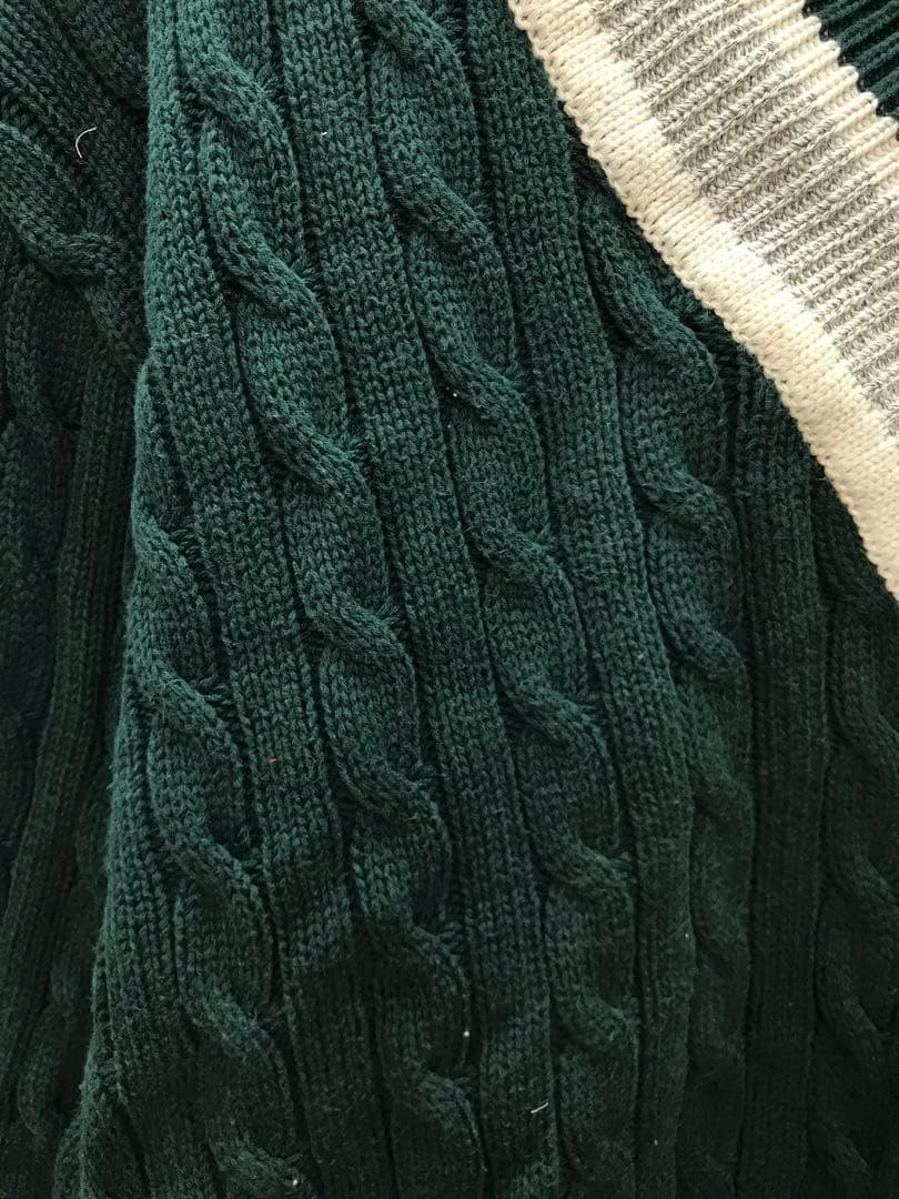 EAST BOY アイビー プレッピー オールド古着 チルデン コットンニット — image 5