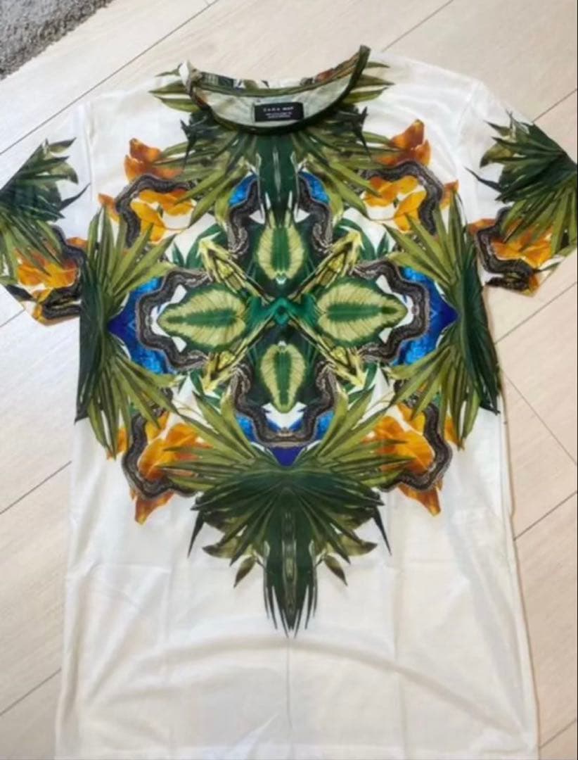 ♦️ストリート系♦️ZARA Tシャツ　花柄　総柄　ボタニカル　希少　トレンド — image 3