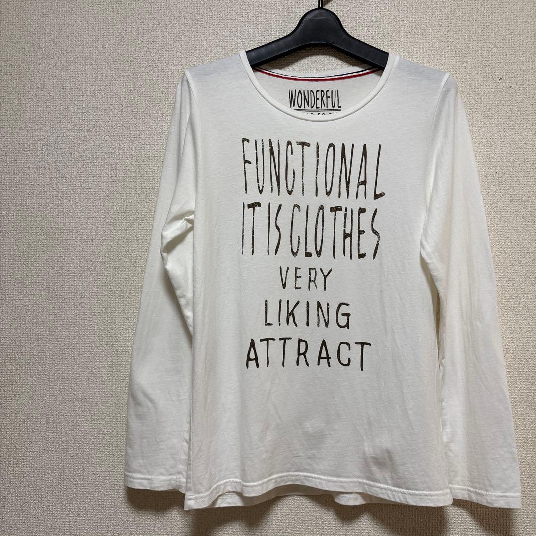 WONDERFUL ロンT カットソー 長袖Tシャツ ホワイト — image 2