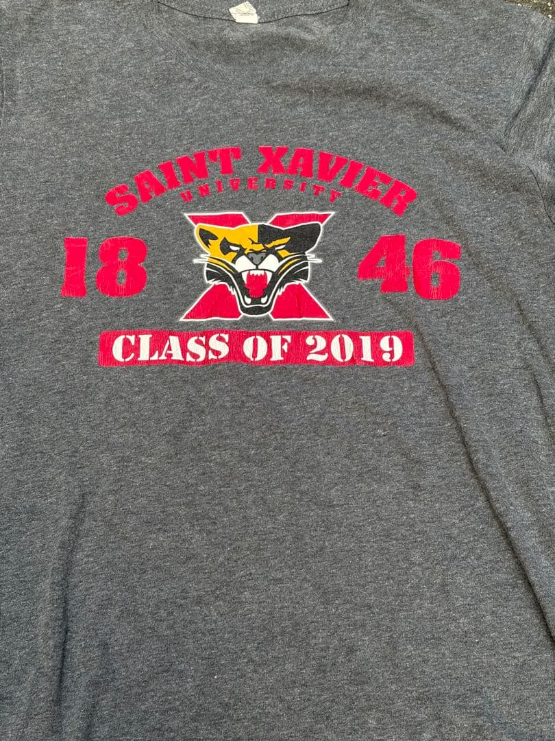 SAINT XAVIER クラスオブ2019 Tシャツ グレー　US古着 — image 2