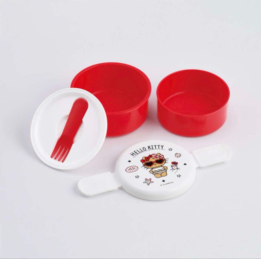 Hello Kitty 2段ランチボックス ミニフォーク付 — image 2