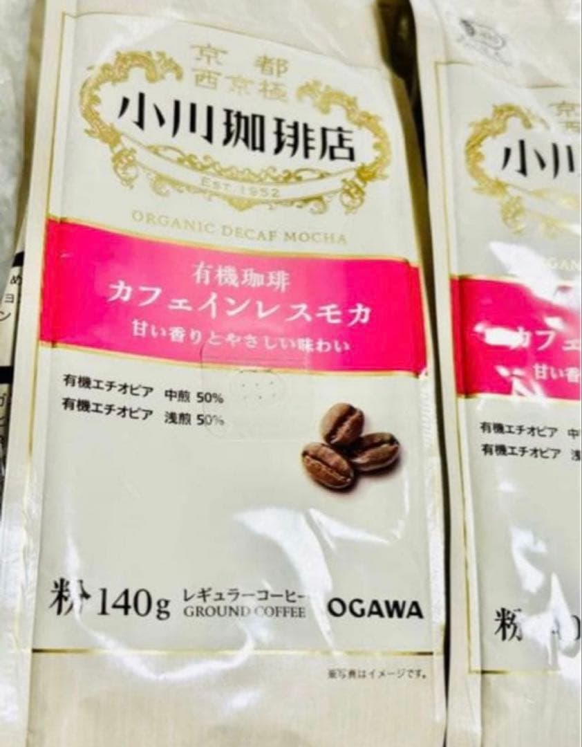 小川珈琲店　カフェインレスモカ　粉　2袋セット 140ｇ×2袋 — image 2