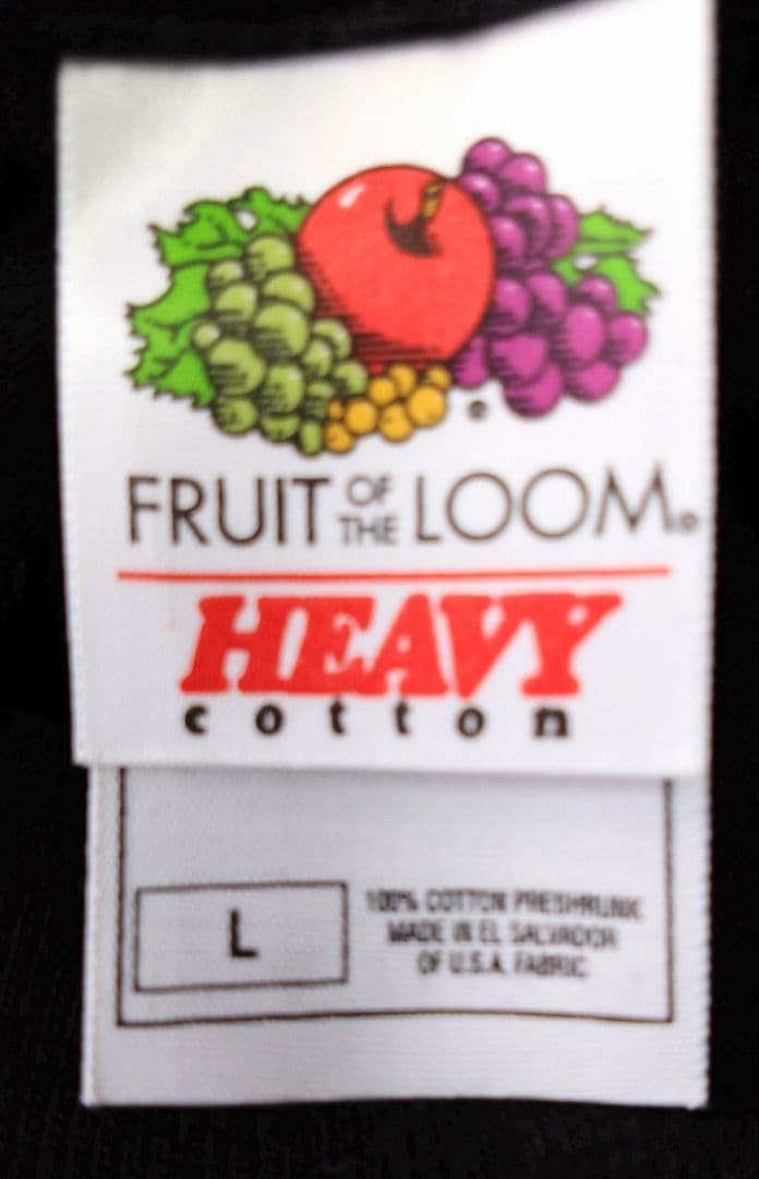 【Fruit of the Loom なし坊スタッフTシャツ L黒】 — image 3