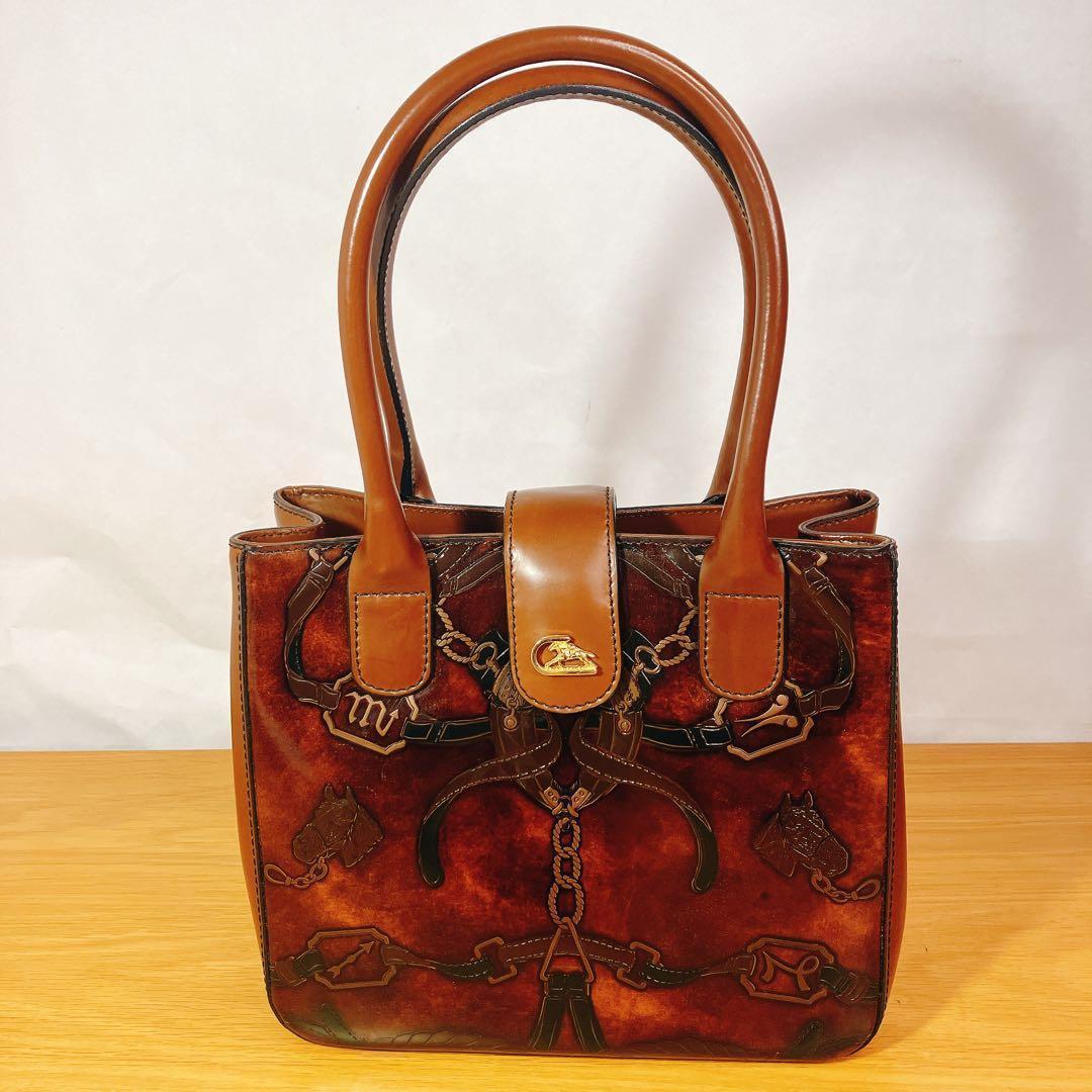 まあ美品】CRISTIAN FLORENCE イタリア製 ハンドバッグ レザー — image 2