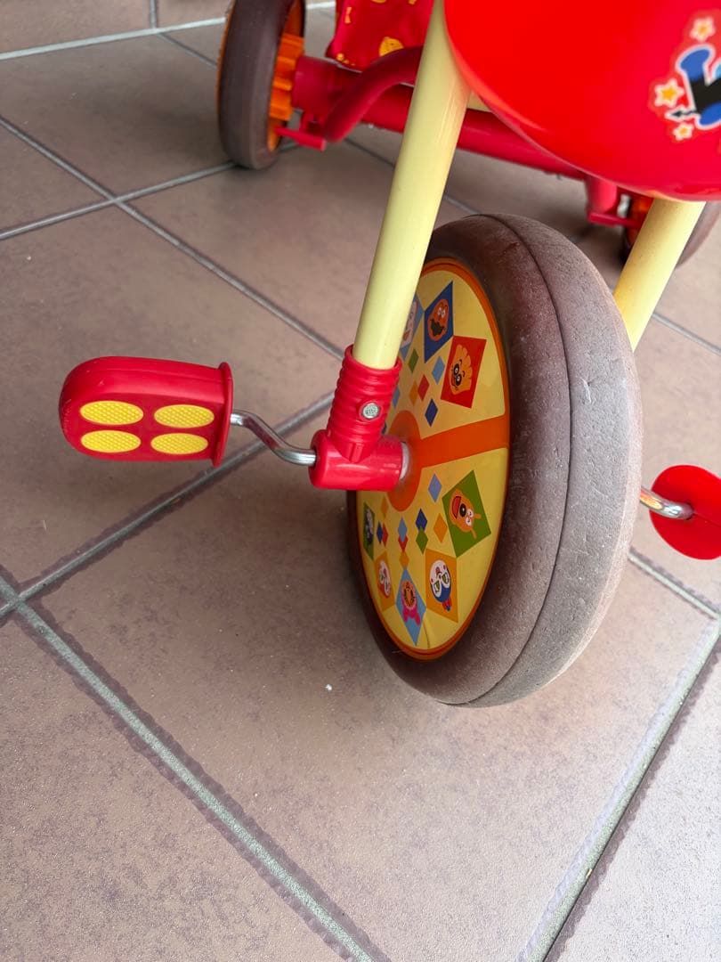 アンパンマン 三輪車 サンシェード付き　デラックス　引取り — image 3