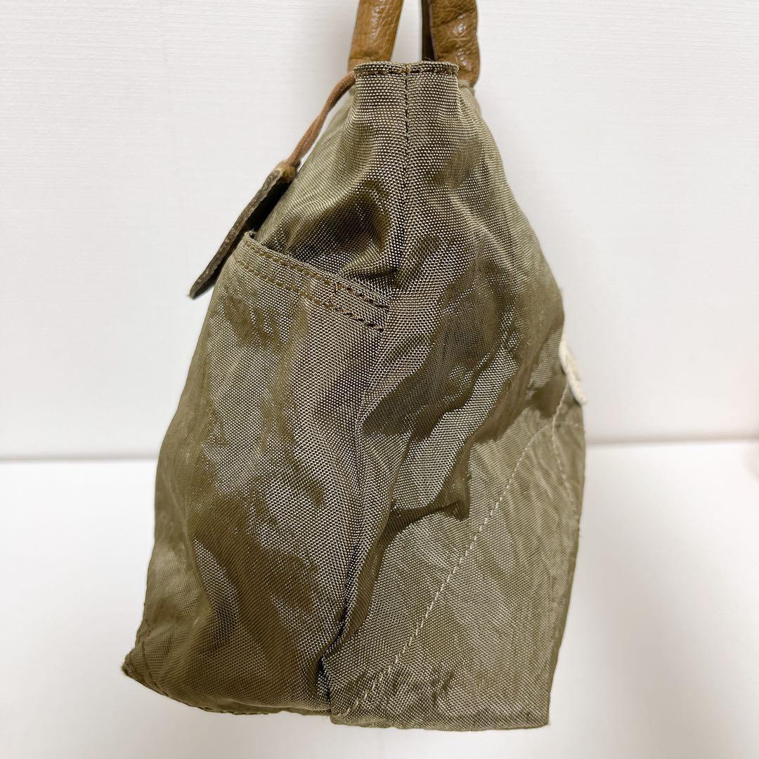 【美品】IBIZA イビサ イビザ てんとう虫 ナイロン レザー ハンドバッグ — image 4