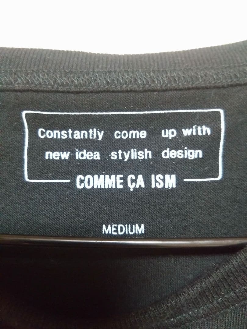 COMME CA ISM 半袖Tシャツ Mサイズ ブラック — image 3