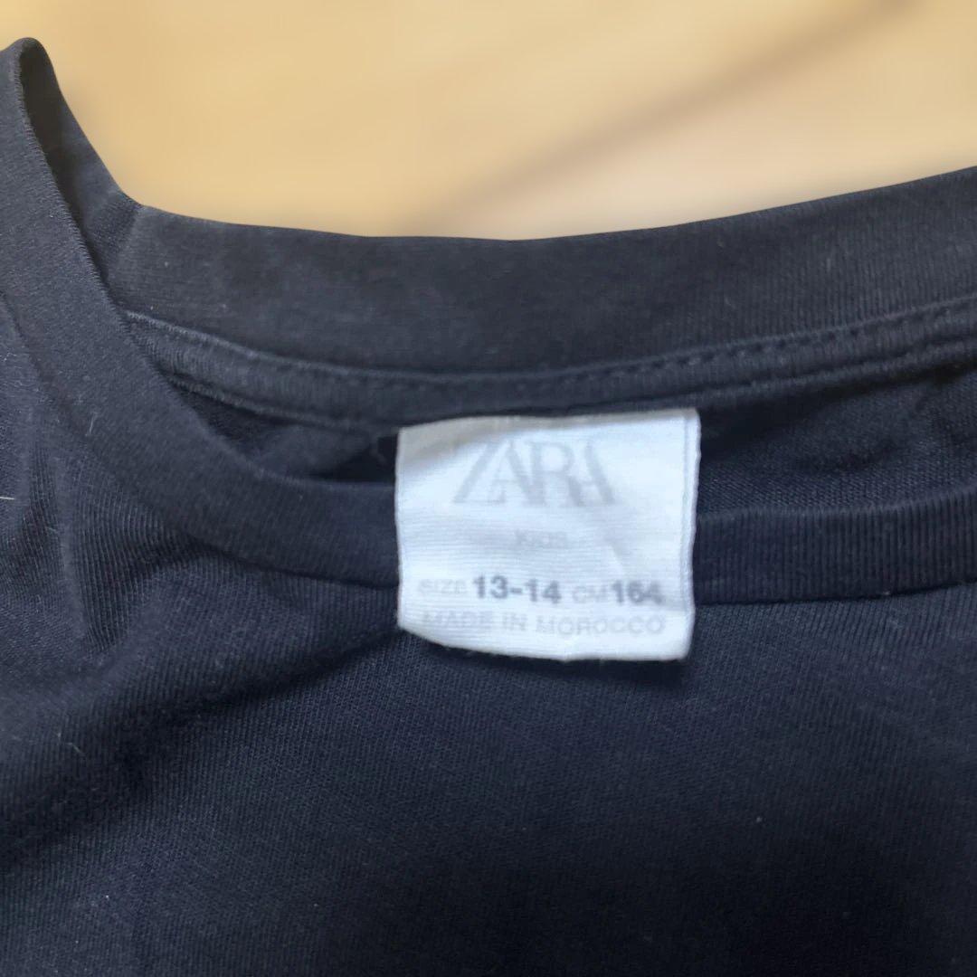 ZARA 半袖ワンピース　　黒　ブラック — image 4