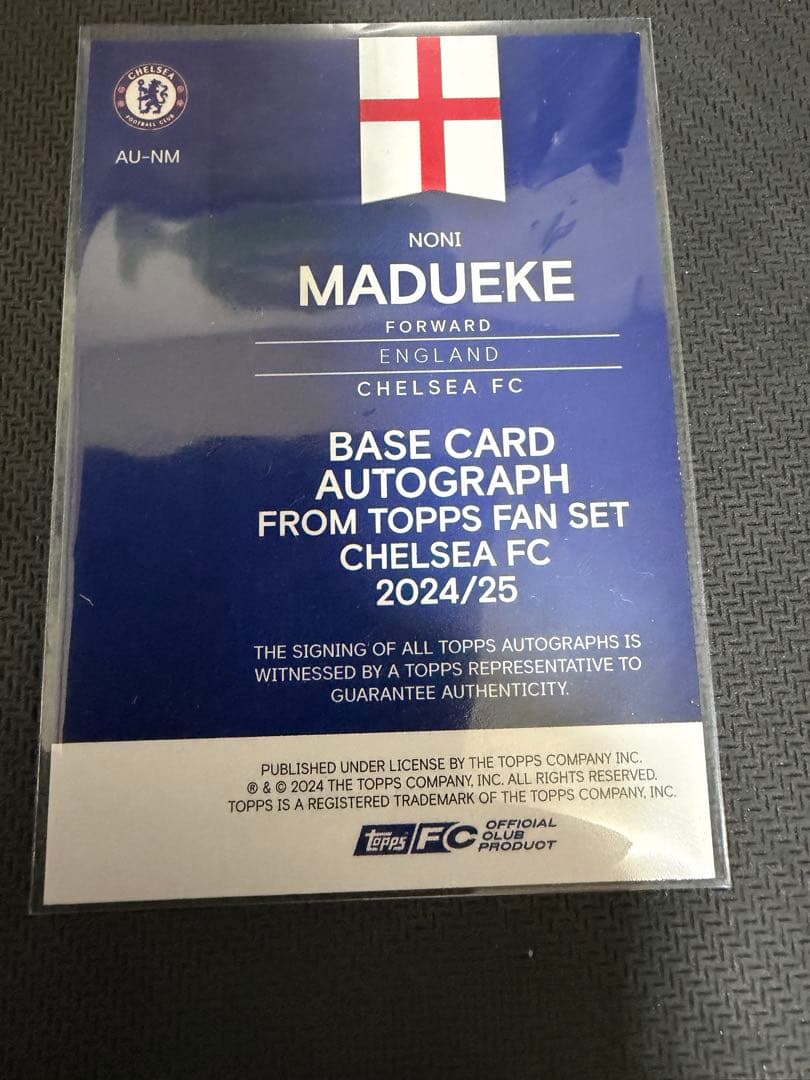 ノニ・マドゥエケ　直筆サイン　topps — image 2