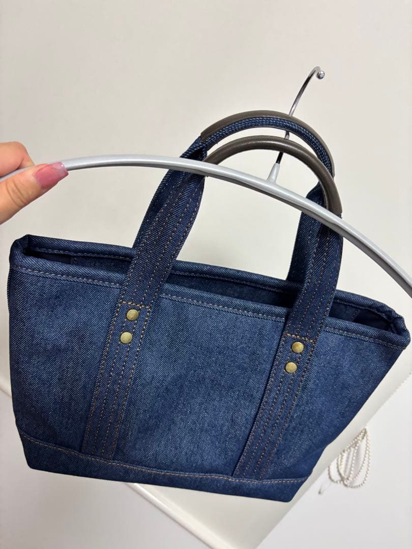 U.S. POLO ASSN. デニム トートバッグ ネイビー ハンドバッグ — image 4