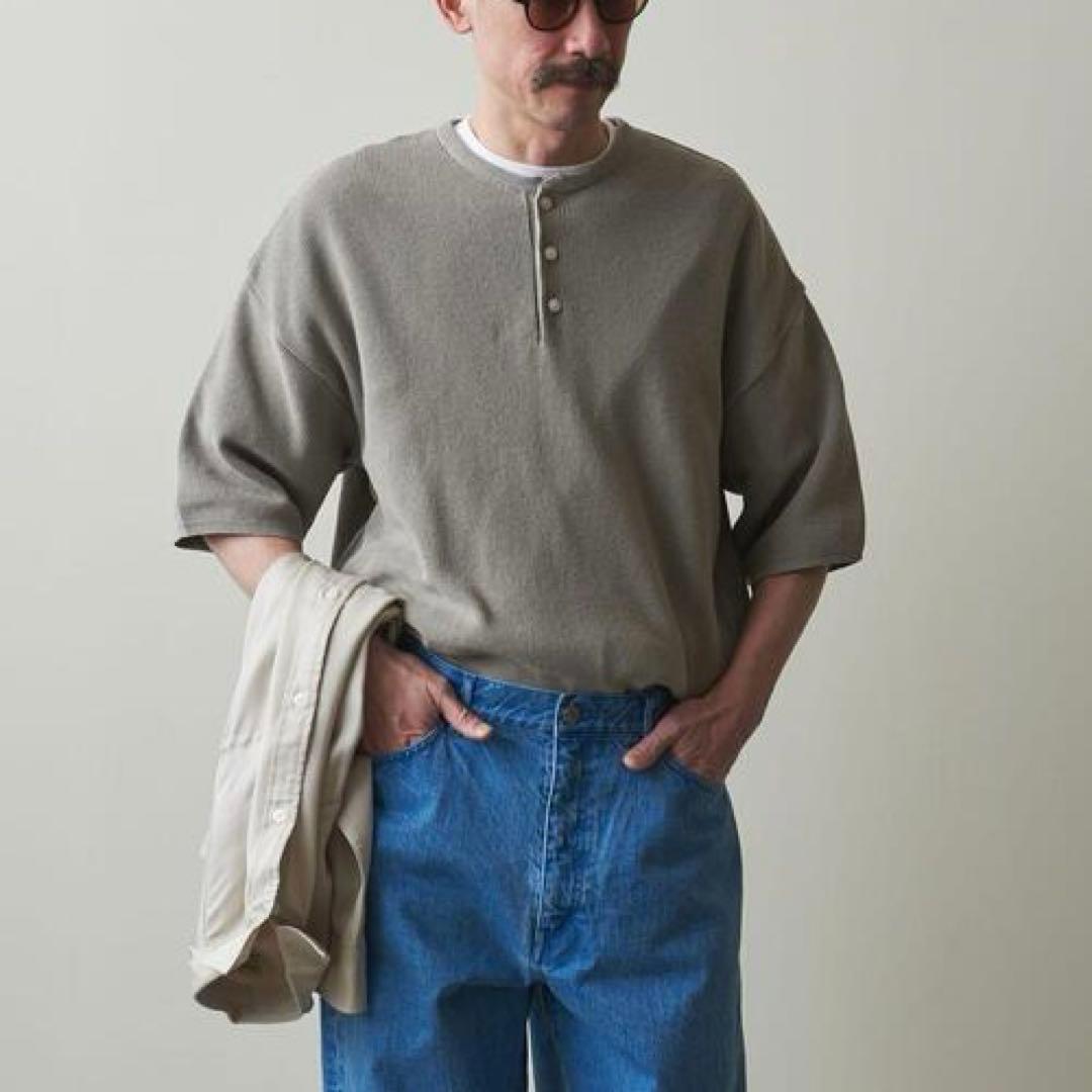 steven alan 半袖ヘンリーネックニット — image 2