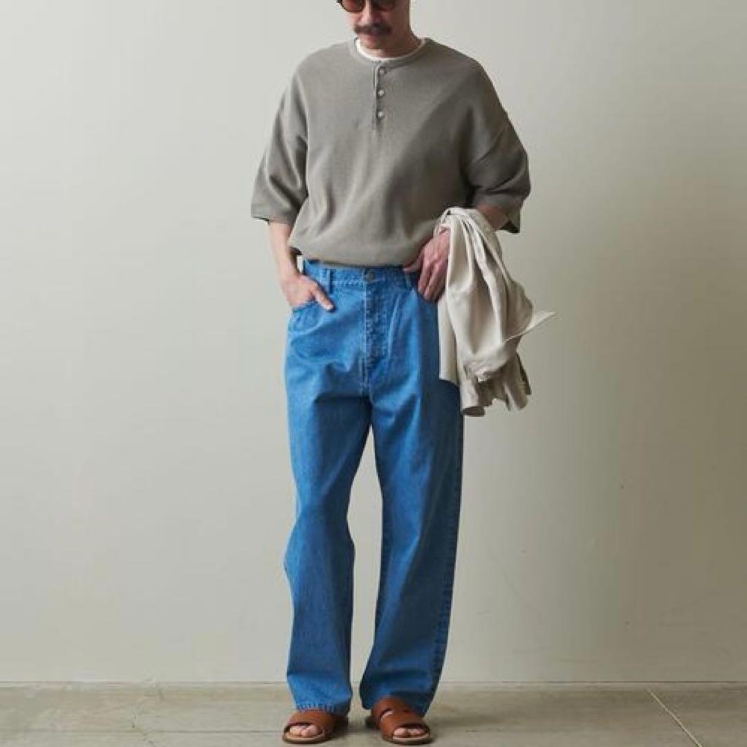 steven alan 半袖ヘンリーネックニット — image 3