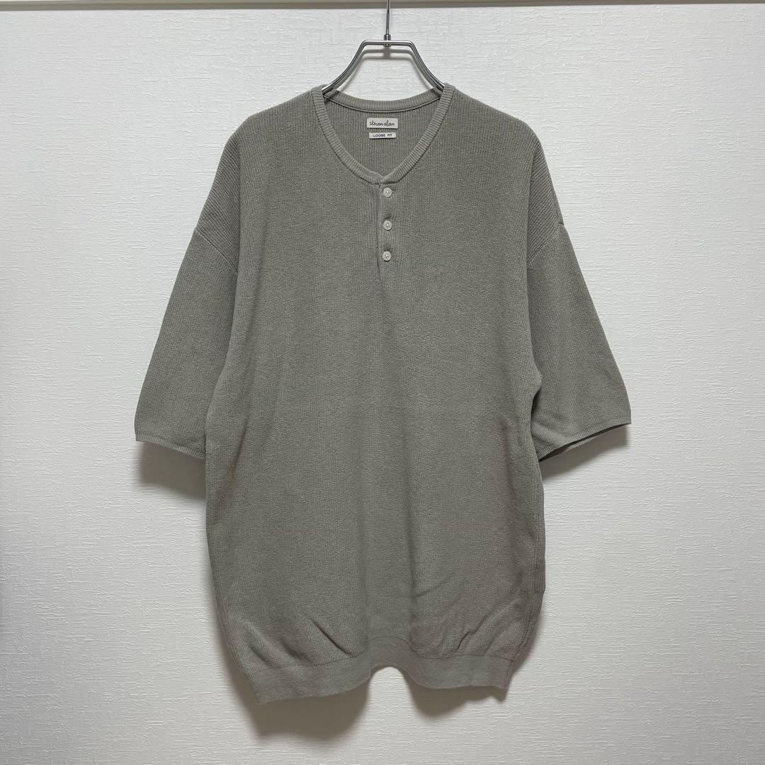 steven alan 半袖ヘンリーネックニット — image 4