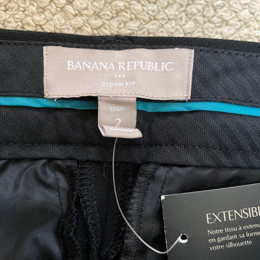 新品　banana republic パンツ　ブラック　サイズ2 — image 2